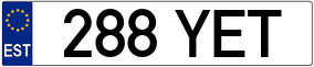 Trailer License Plate